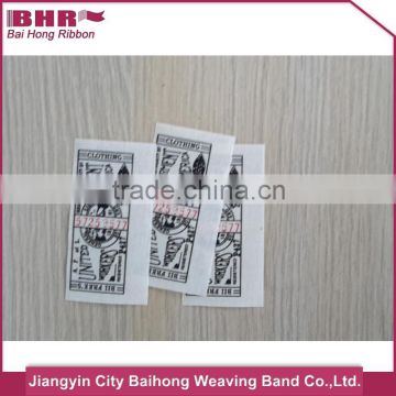 Professional polyester/cotton woven labels with customized logo