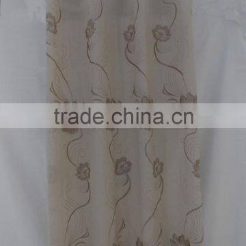 2015 Popular Classic Linen Polyester Embroidered Finished Curtain photo-2