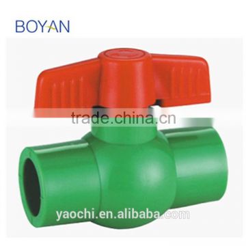 green plastic ppr compact ball valve