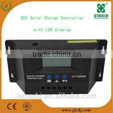 30A PWM solar charge controller with LCD display