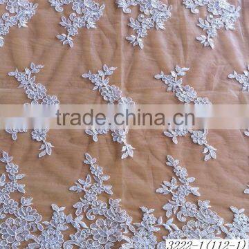 Hot sale high quality african cord lace fabric