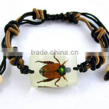 New Trendy India Style Wax String Bracelet With Resin Animal Charm photo-2