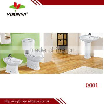 China Sanitary Ware White Bathroom toilet set