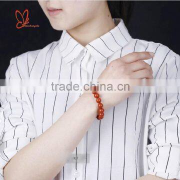 Gemstone Bracelet Red Jasper Round Beads Bracelet Jewelry photo-6