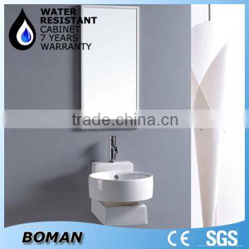 Minimum Ceramic Basin Semi Recessed Sink Cabinet