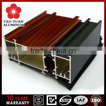 Delicate wooden grain 6063 t5/t6 aluminum profile