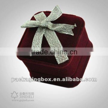 New Christmas velvet single ring box