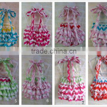 2016 Classic baby romeper newest Hot sale New cotton chevron romper