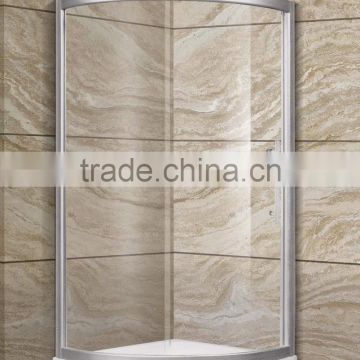 aluminium alloy frame tempered glass simple shower enclosure