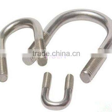 China stainless steel 304 U bolts stirrup bolts 1/2-13 anchor bolt