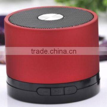 Red built-in FM radio wireless mini bluetooth speaker for iPhone/iPad 64GB SD/TF card support