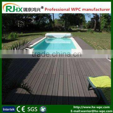 anti-slip wpc outdoor swimming pool flooring/flooring wooden composite around swimming pool