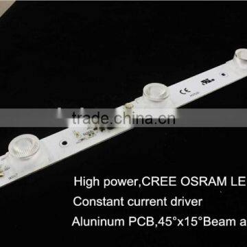 High lumen led module 15W for advertisement led module light bar high power led display module led module bar edge lighting