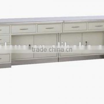 Medical Cupboard Composite Working Table with Stainless Steel Top and Base