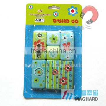 factory price Custom attractive Epoxy Fridge Magnet packing with blister into backcard