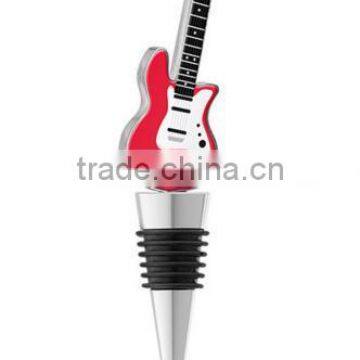 promotional guiter top wine stopper wine bottle stoppers