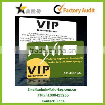 2015 Hot sale ECO-friendly Printed PVC card ,plastic VIP card