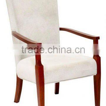 white wooden steel chair