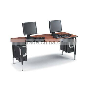 cheap modern design wooden long 2 person computer table/computer desk