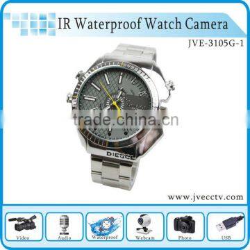 HD Waterproof hand watch camera, watch dv camera with night vision camera for hand watch JVE-3105G-1