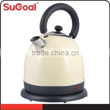 2016 best quality stainless steel electric cordless kettle