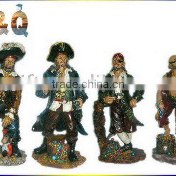 Pirate Shaped Polyresin Craft