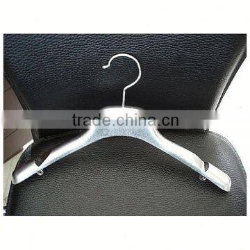 silver electroplated plastic non slip clothes hanger