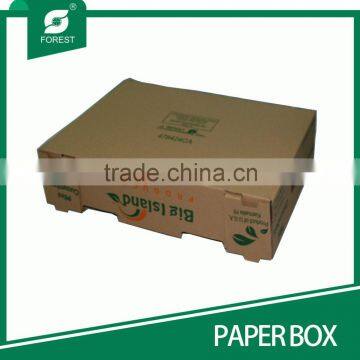 HOT SALE CUSTOM MADE COLOR PRINTING PAPER PACKAGING BOX FOR FRUIT CORRUGATED PAPER BOX FOR SALE