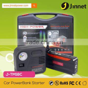 High power mutifunction power bank emergency 12V car jump starter with air compressor