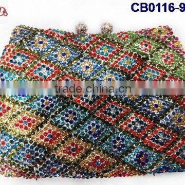 Multicolor and too beans/stones of shinning bag for weeding party CB0116-9