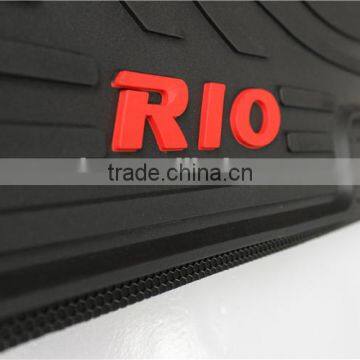 Auto Foot Mat Original Size Rubber Floor Liner for Kia Rio 2007 photo-3