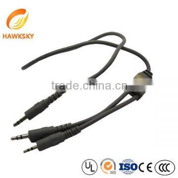 Customized 12V/24V DC Connector Wire Assemblies Y Type Harness