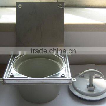 SS 304 15*15cm Shower Floor Long Drain With Cover And Handle photo-2