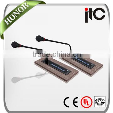 ITC TS Series Built in Voting Module Embedded Gooseneck Meeting Microphone System