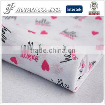 Jiufan textile 100 polyester knit printed fabric