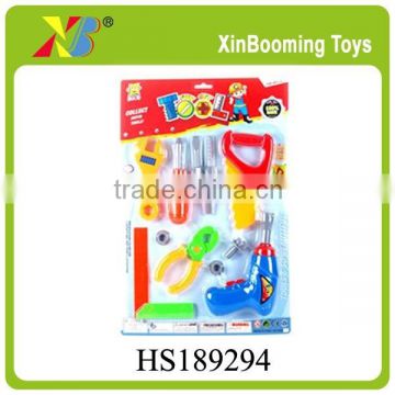 Hot selling low price plastic tool set for children, pretend toy