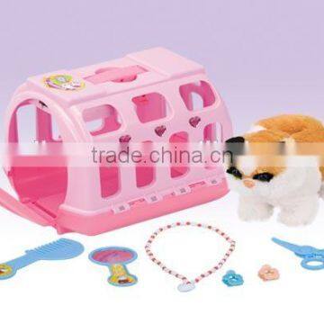 Pet set toy carrier pet play toy