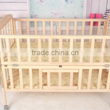 super quality baby bed,adjustable,moveable,folding wood & bamboo baby crib