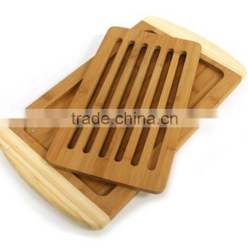 new design 2015 Eco-Friendly bamboo 2-Tone Reversible Cutting Board with Removable Magnetic Insert