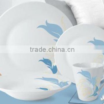 super ceramic dinnerware 16pcs royal white porcelain tableware