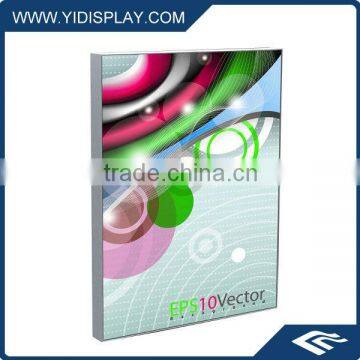 Aluminum indoo LED optical lens fabric light box