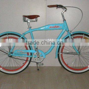 26inch steel beach cruiser bike