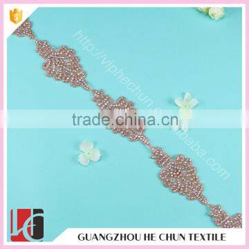 HC4752-1 Hechun Hot Fix Garments Fashion Beaded Lace Trim photo-3
