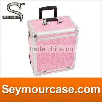 Beauty Aluminum Rolling cosmetic Makeup Case