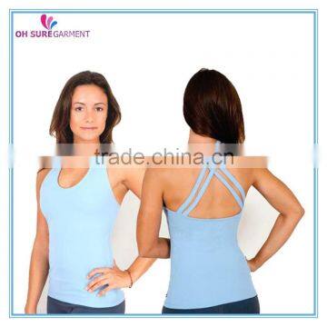 yoga singlet yoga wear supplex yoga top