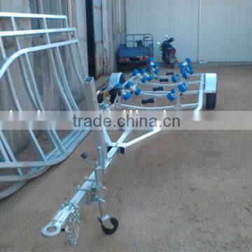 5.8m Hot dip galvanized rollers boat trailer for sale