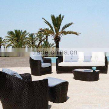 Sunshine Rattan Garden Sofa Round Wicker Sofa