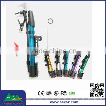 High pressure portable mini bicycle aluminum alloy pump basketball mountain foot inflatable tube