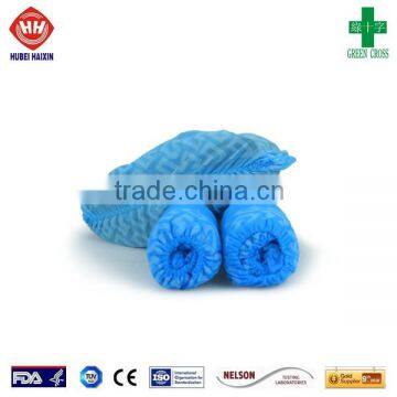 Nonwoven disposable waterproof slip resistant shoe covers