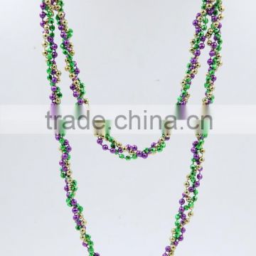 carnival party Bead chain necklace catholic rosary beads earring